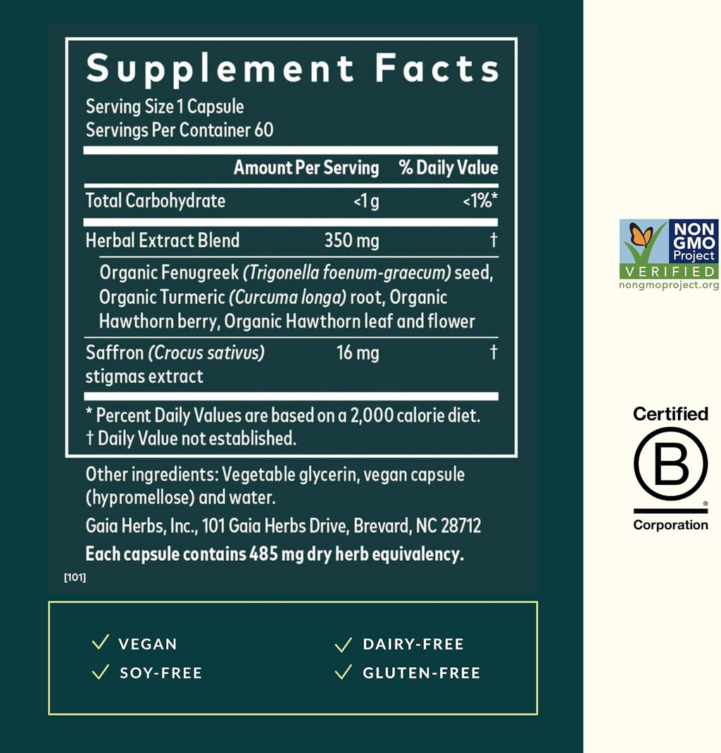Gaia Herbs Period Cycle Serenity - 60 Cápsulas Veganas Líquidas