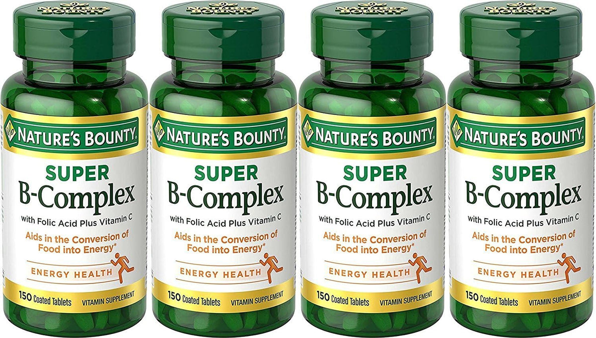 Nature's Bounty B-Complex con Ácido Fólico y Vitamina C, 150 Comprimidos – Image 2
