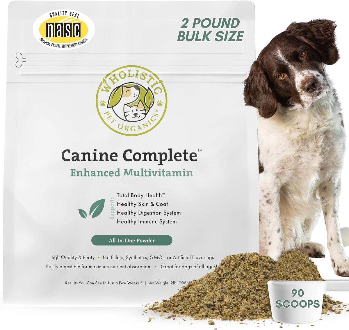 Canine Complete - Polvo Multivitamínico para Perros - 900 g - Vitaminas Diarias para Alimentación Casera - Salud – Image 1