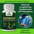 Genesis Telomere – Fórmula Celular con Telos95® y CoQ10 | 30 Cápsulas