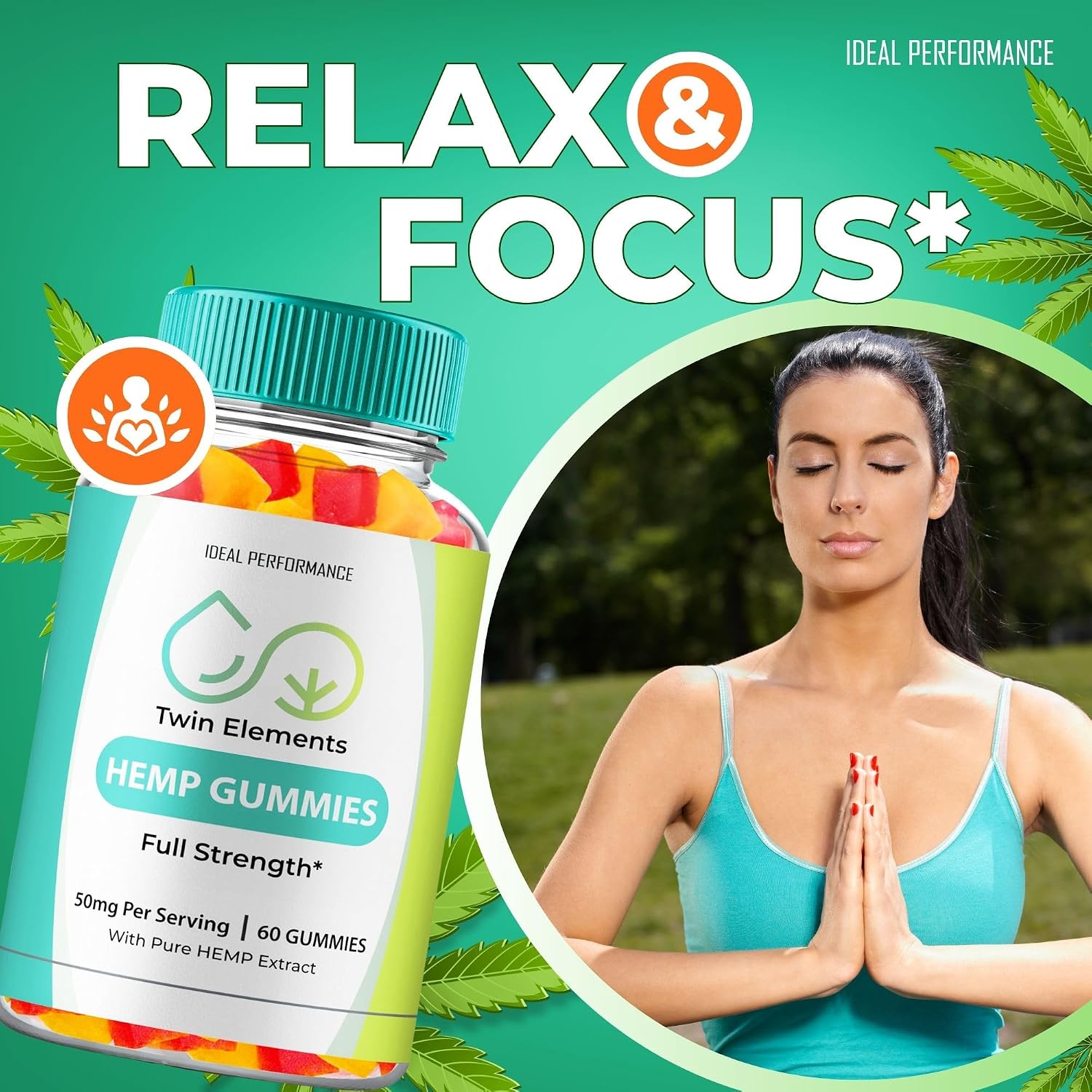 IDEAL PERFORMANCE Twin Elements Gummies (60 Gominolas)