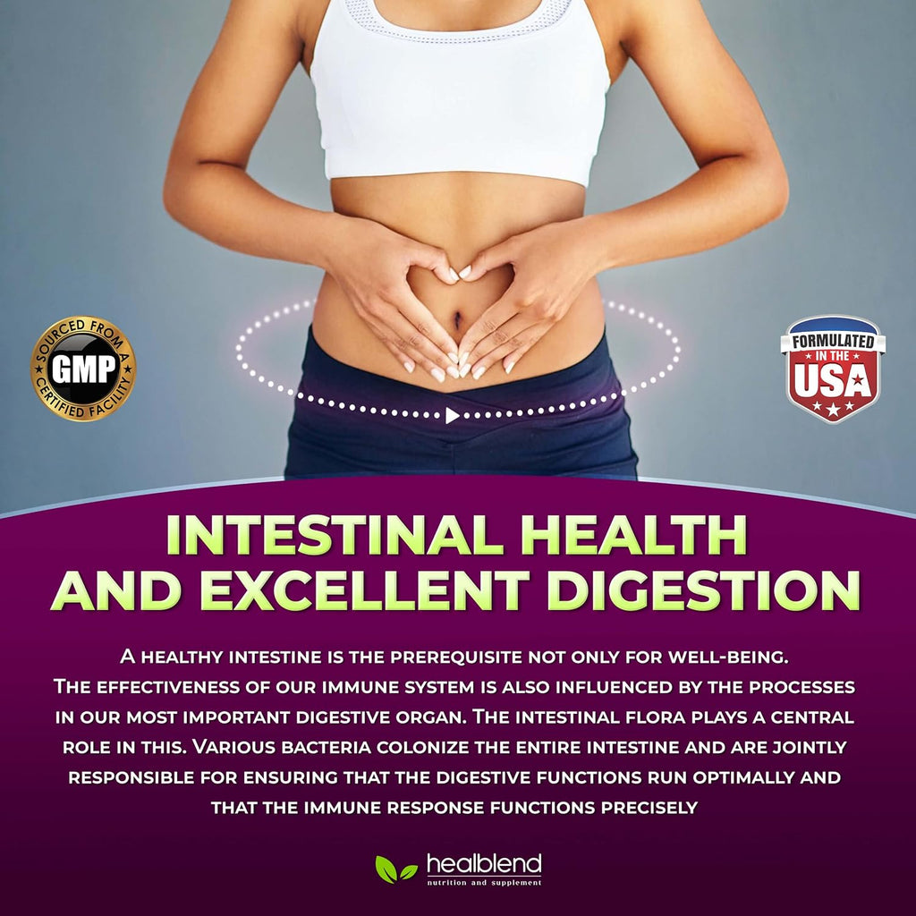 healblend Probiotic – 120 Cápsulas Veganas para Salud Digestiva e Inmunidad