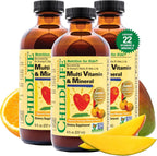CHILDLIFE ESSENTIALS Multivitamínico y Mineral para Niños - Líquido con Sabor Natural a Naranja y Mango, 240 ml