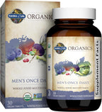 Garden of Life Mykind Organics Multivitamínico Orgánico para Hombres, Una Vez al Día - 30 Comprimidos