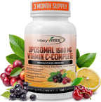 MoxyVites Vitamina C Liposomal con Zinc y Bayas Orgánicas (180 Cápsulas)