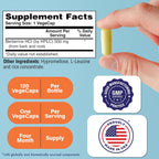 Health Thru Nutrition Berberine HCl 500mg 120 Capsules | High Potency Berberine Supplement | Certified Vegan | Non-GMO | Soy Free
