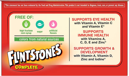 Flintstones Complete Multivitamínico – Vitamina E (30 UI): Protege las células frente al daño oxidativo. – Image 9