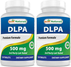 Best Naturals DLPA 500 mg, 120 Comprimidos