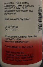 Christopher's Original Formulas Fórmula para el Pecho – 460 mg, 100 Cápsulas Vegetales