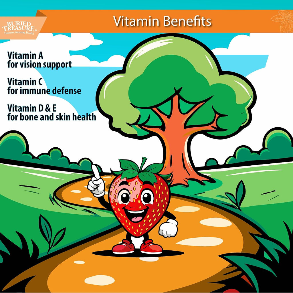 Buried Treasure Children's Daily Multi Multivitamínico Líquido para Niños, 473 ml con Vaso Dosificador