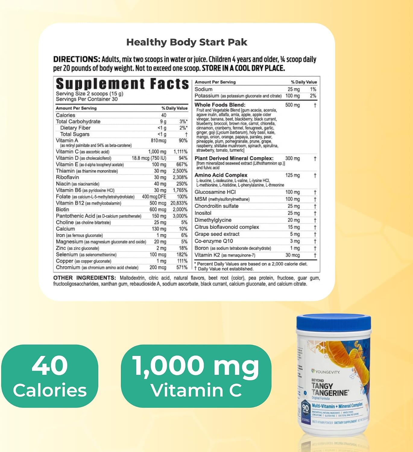 Paquete de inicio saludable Youngevity