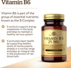 Solgar Vitamina B6 25 mg, 100 Comprimidos
