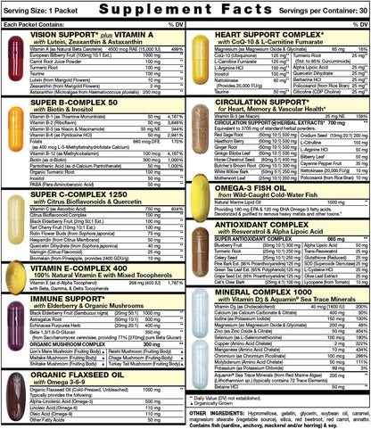 Heart Start All-in-One Daily Vitamin Pack - – Comodidad sin igual: Olvídate de abrir múltiples frascos. Cada sobre – Image 2