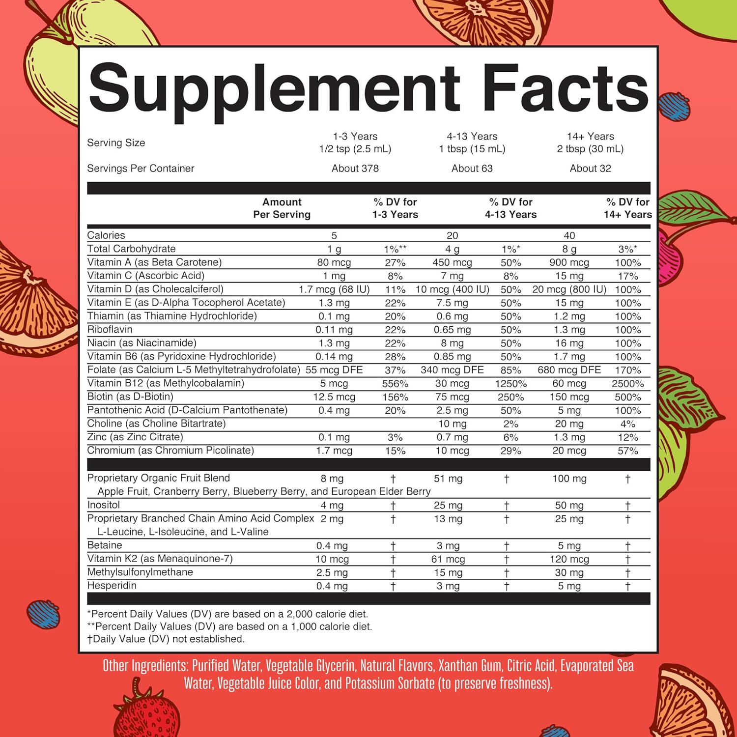 MaryRuth's Liquid Morning Multivitamin Essentials+ - Multivitamínico Líquido para Adultos y Niños - 946 ml