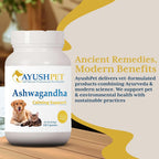 Ayush Pet Ashwagandha Cápsulas para Perros y Gatos, 120 dosis