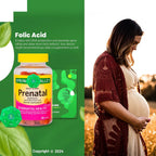 LightSpring Prenatal Multivitamin Gummies - 90 Gomitas con Vitaminas y Minerales Esenciales + Guía Exclusiva