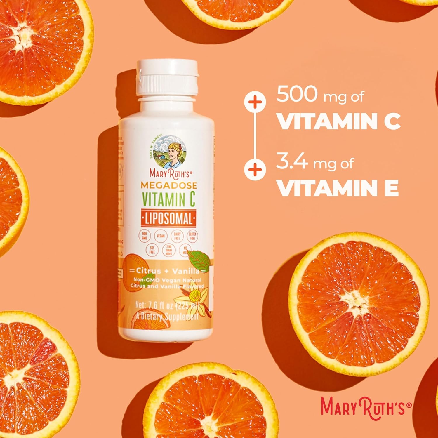MaryRuth's Vitamina C Liposomal Líquida - Megadosis 500 mg