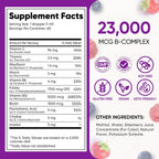 Venture Pal Vitamin B Complex Liquid Drops, B12 Metilcobalamina | B9 Fólico | B1,B2,B3,B5,B6,B7 - Vitamina C, Colina, Inositol, Apoyo Inmunológico y Metabolismo Energético, Cerebro y Corazón