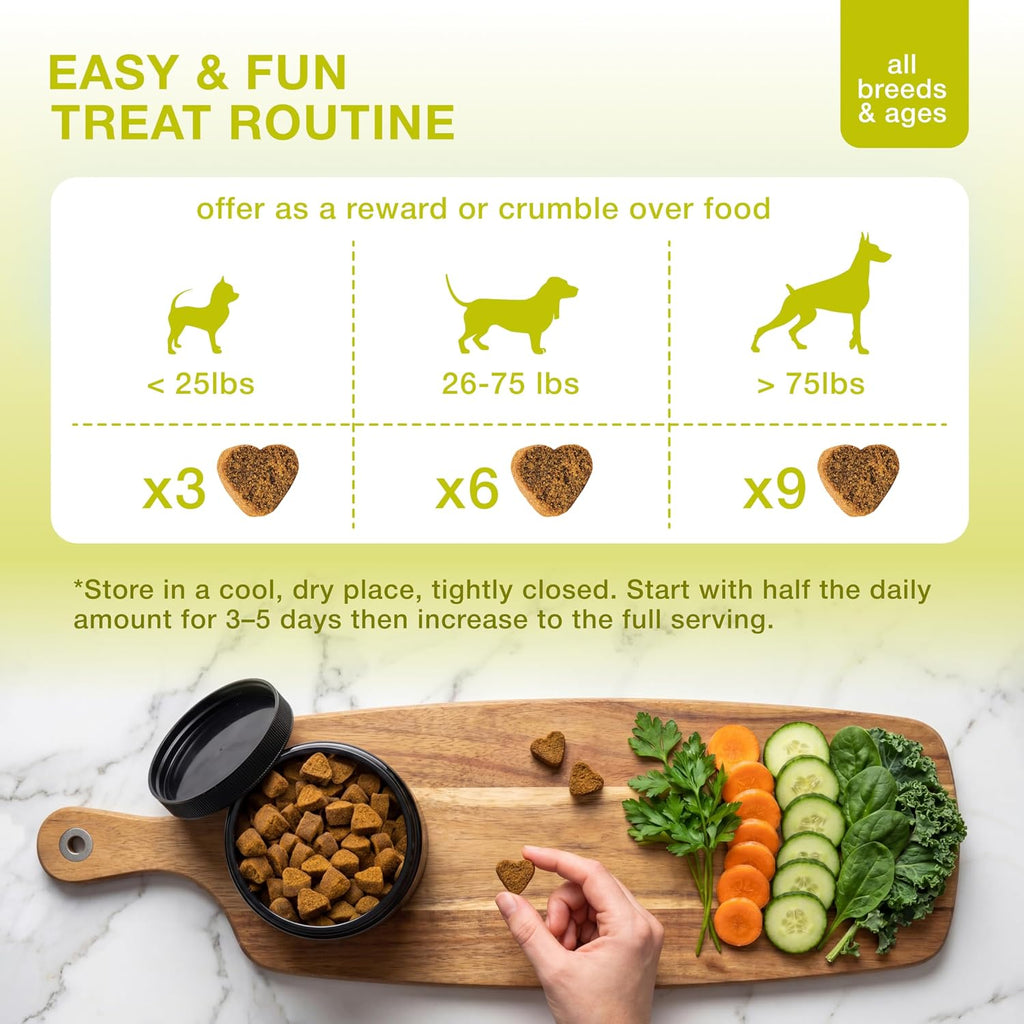 Kinpur Probióticos para Perros – 4 Mil Millones UFC, 6 Cepas + Colostro y Enzimas Digestivas – Sabor a Pato – 120 Masticables