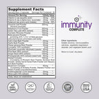 Immunity Complete - 20-in-1 Fórmula de Apoyo Inmunológico con Uña de Gato, Quercetina, Vitamina C y Extracto de Hoja de Olivo (60 comprimidos)