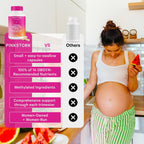 Pink Stork Total Prenatal Vitaminas con DHA - Menta (180 Cápsulas, 3 Meses)