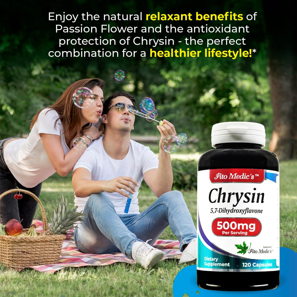FITO MEDIC'S Lab Chrysin con Passiflora - 120 Cápsulas