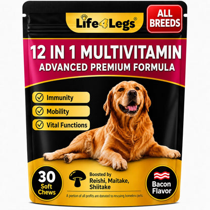 Life4Legs Soft Chews Multivitamínicos para – Aceite de salmón rico en Omega 3: Los ácidos grasos omega 3 son – Image 1