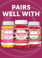 Lunakai Gominolas Super Cabello con Biotina, Zinc, Extracto de Cola de Caballo y Saw Palmetto - 60 unidades