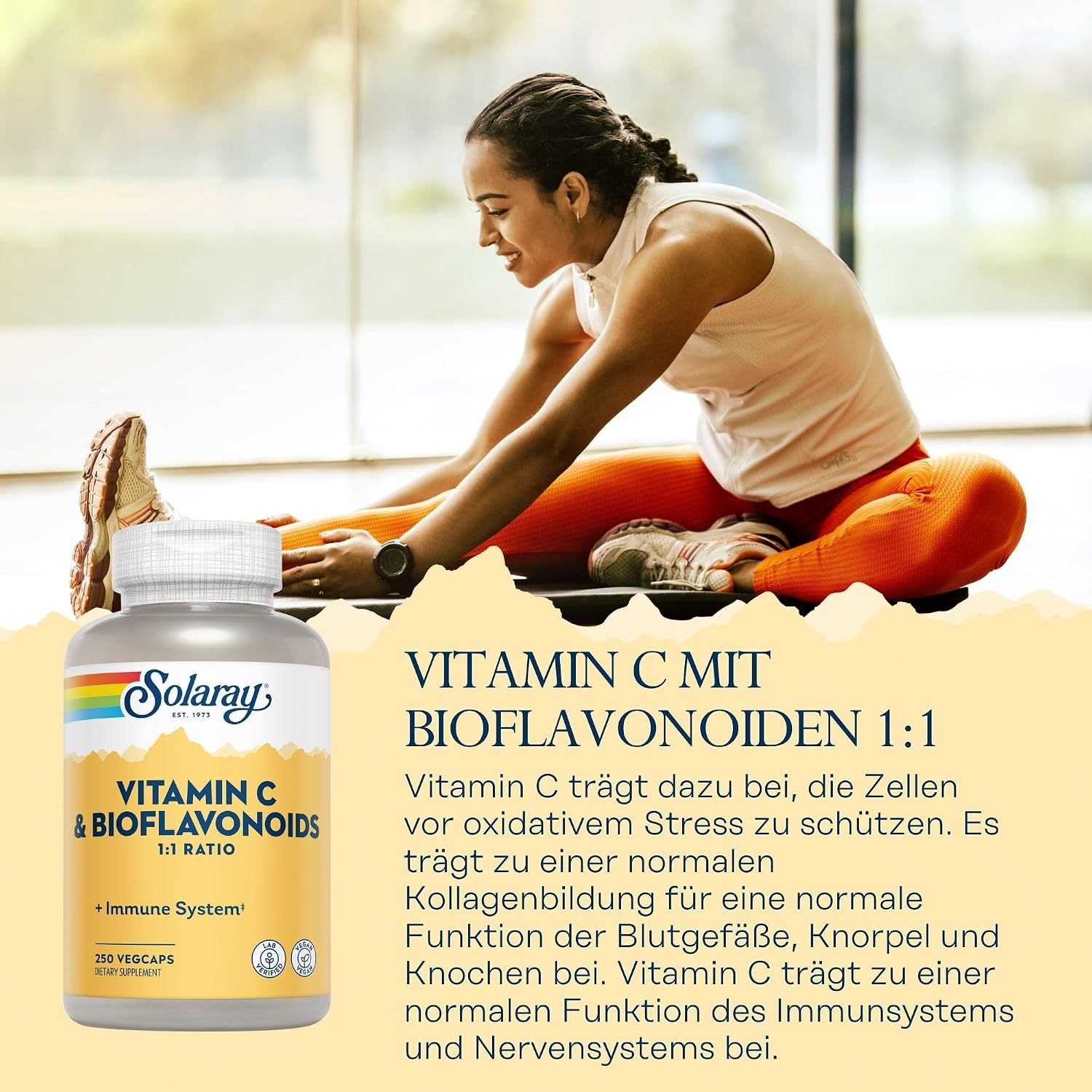 Solaray Super Bio-Plex Vitamina C y Bioflavonoides