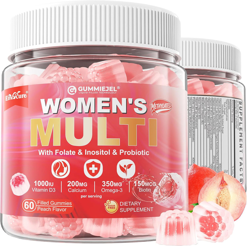 Multivitamínico para Mujeres con Omega-3, Probióticos y Antioxidantes - 60 Gominolas