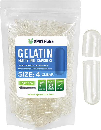 Cápsulas Vacías de Gelatina Tamaño 4 - 100 Unidades - XPRS Nutra – Image 9