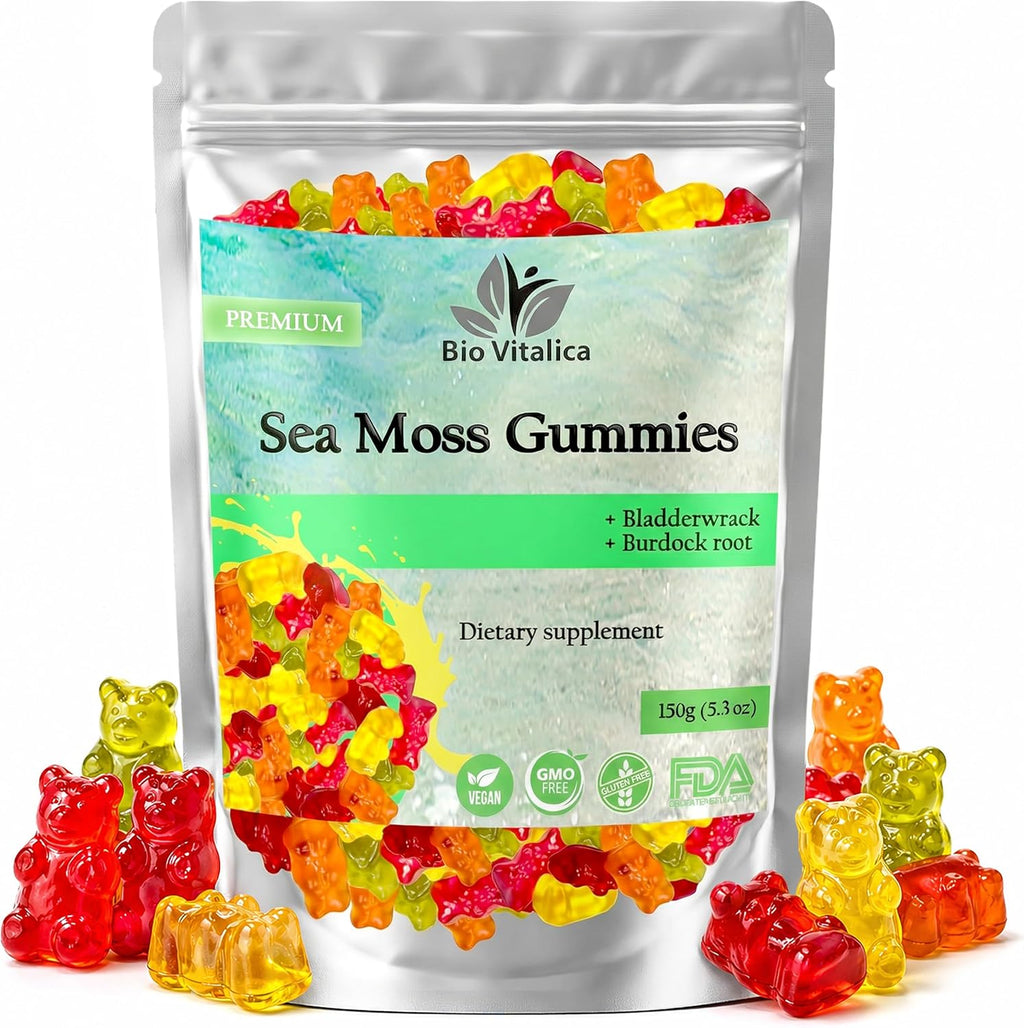 Gominolas de Sea Moss BIO VITALICA - Irish Moss Orgánico, Bladderwrack, Burdock Root