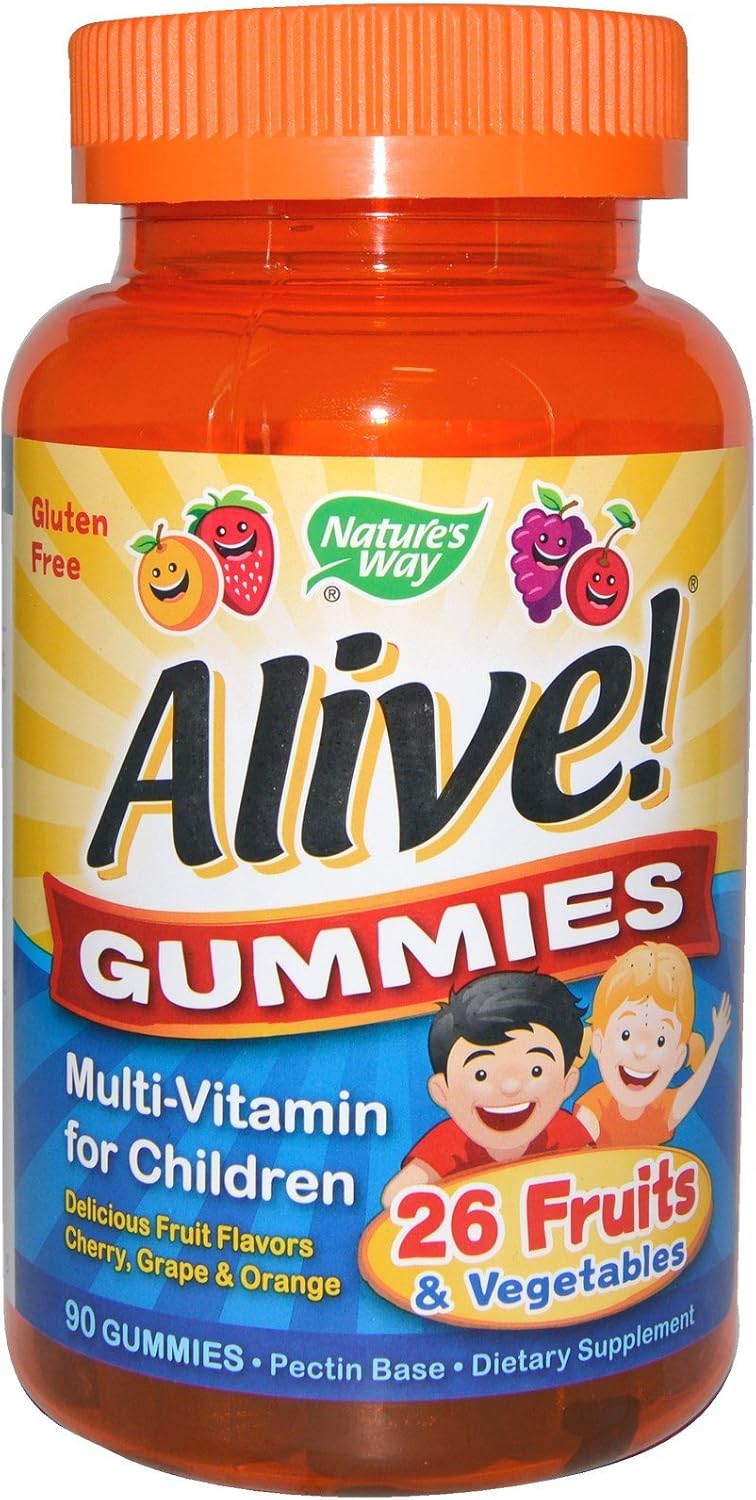 Alive! Gomitas multivitamínicas para niños (sabores variados) - 90 gominolas