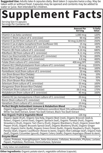 Perfect Weight Loss Multivitamin para Mujeres y Hombres - 240 Comprimidos – Image 5