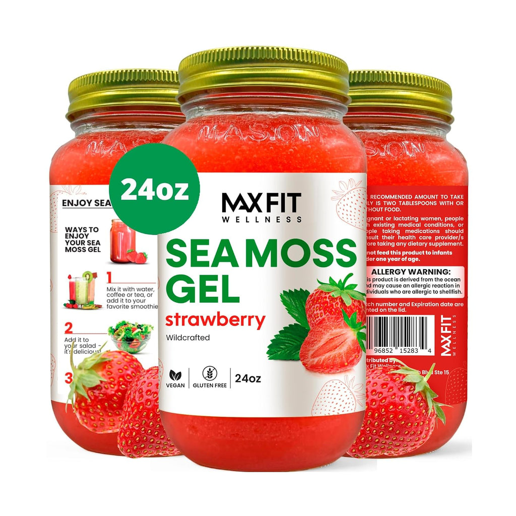 Gel de Musgo de Mar (Sea Moss) Salvaje 24oz - 92 Vitaminas y Minerales - Max Fit