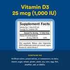 Natural Factors Liquid Vitamin D3 - Immune Support and Bone Health Supplement - 500 doses (15 ml)