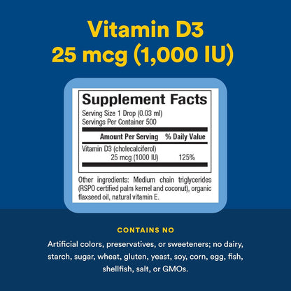 Natural Factors Vitamina D3 Líquida - – Contribuye al funcionamiento normal de los músculos. – Image 4