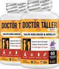 Doctor Taller Kids by NuBest - Multivitaminas y Multiminerales para Niños de 2 a 9 Años, 120 Comprimidos Masticables Veganos Sabor Uva