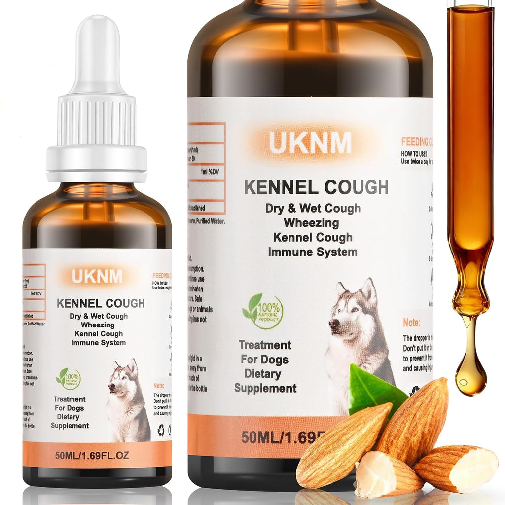 Kennel Cough Treatment - Gotas para la tos de las perreras para perros, suplemento natural UKNM