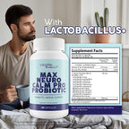 Max Neuro Calm Pro Probiotic - 40 mil millones UFC Apoyo Nervioso