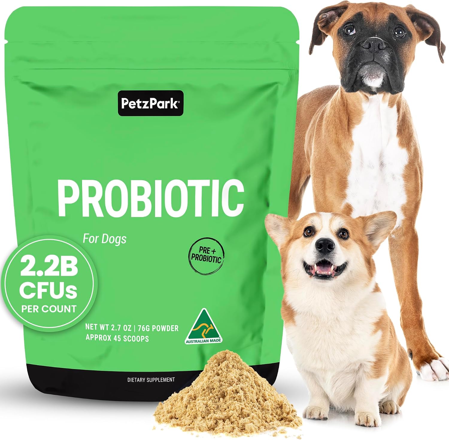 Petz Park Probiótico para Perros en Polvo - 45 Dosis