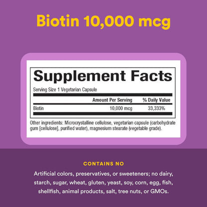 Natural Factors Biotina 10000 mcg, 60 – La biotina contribuye al mantenimiento de las membranas mucosas en – Image 4