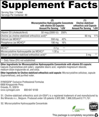 XYMOGEN OSAplex - Apoyo para la Salud Ósea - – Fósforo: junto con el calcio, forma parte de la hidroxiapatita y – Image 3