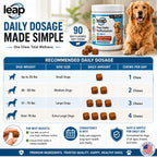 Multivitamínico y Suplemento para Perros con Aceite de Krill, Omega 3,6,9, Pre y Probióticos, Vitaminas Esenciales - Apoyo para Articulaciones, Piel, Pelo, Digestión e Inmunidad (90 Golosinas Blandas)
