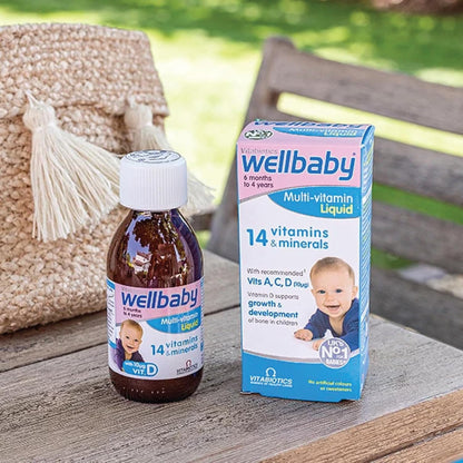 Vitabiotics Wellbaby Multi-Vitamin Liquid – – Fórmula completa: Con 14 nutrientes esenciales, incluyendo vitaminas – Image 3