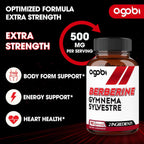 Agobi Berberina 500mg con Gymnema Sylvestre - Fórmula Super Concentrada - 90 Cápsulas