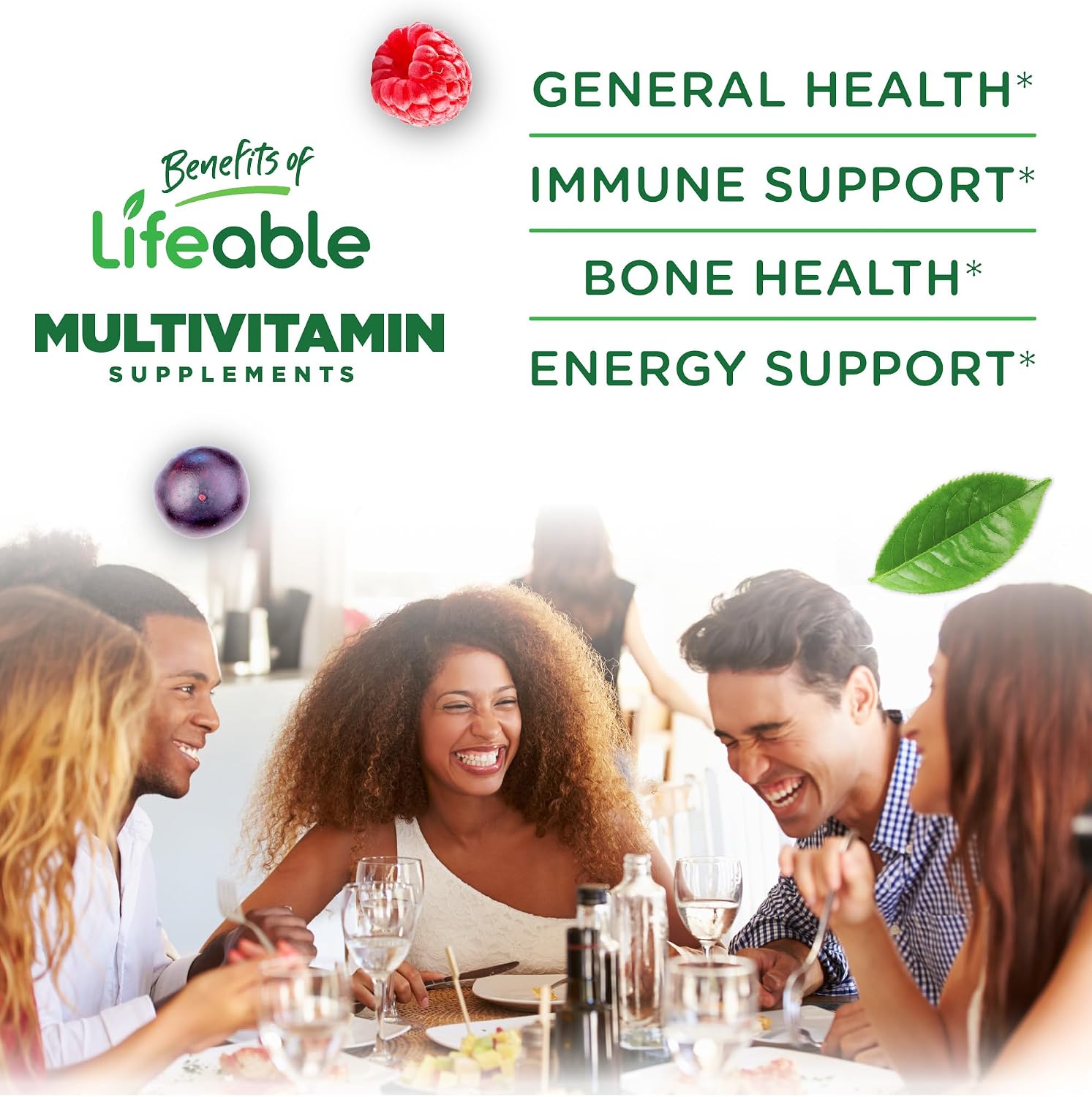 Lifeable Multivitamínico con Hierro para Adultos – 13 Vitaminas y Minerales Esenciales – 90 Gomitas