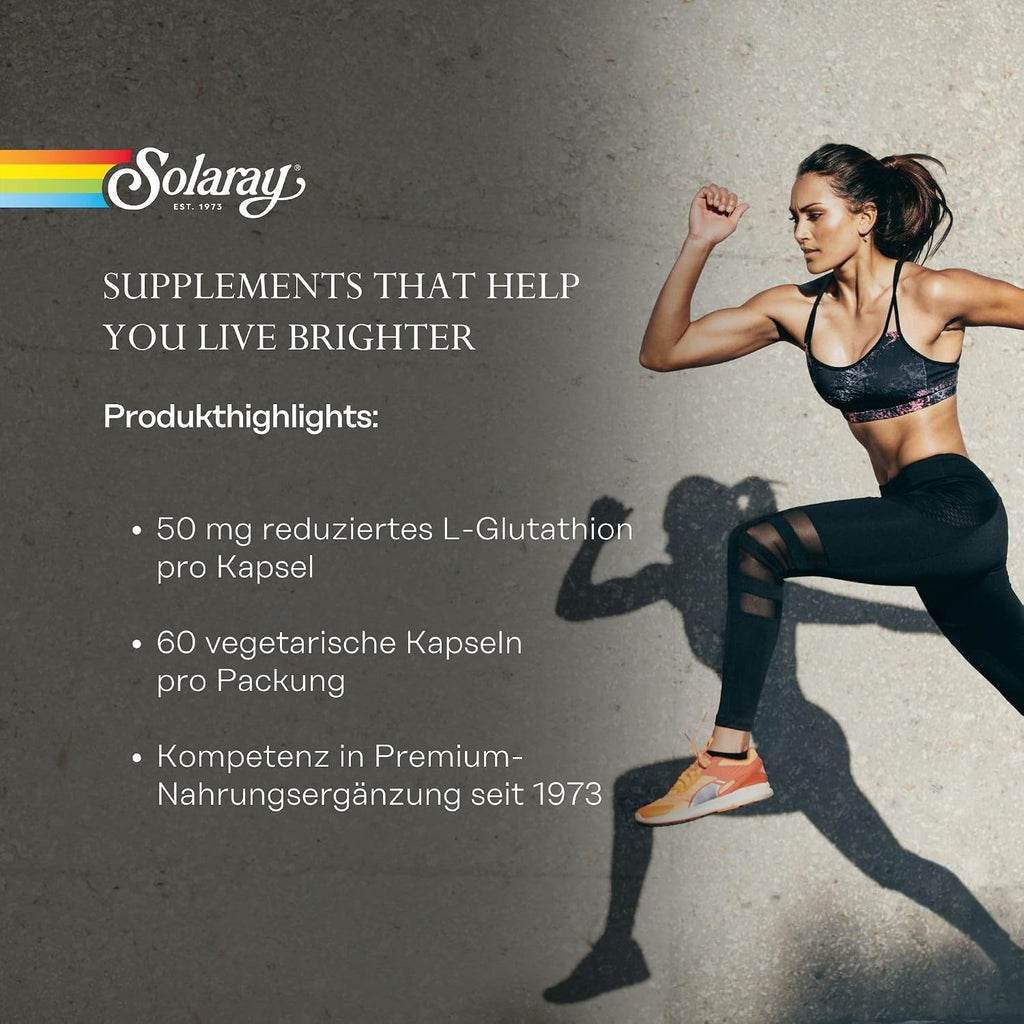 Solaray L-Glutatión 50 mg - 60 Cápsulas Vegetales
