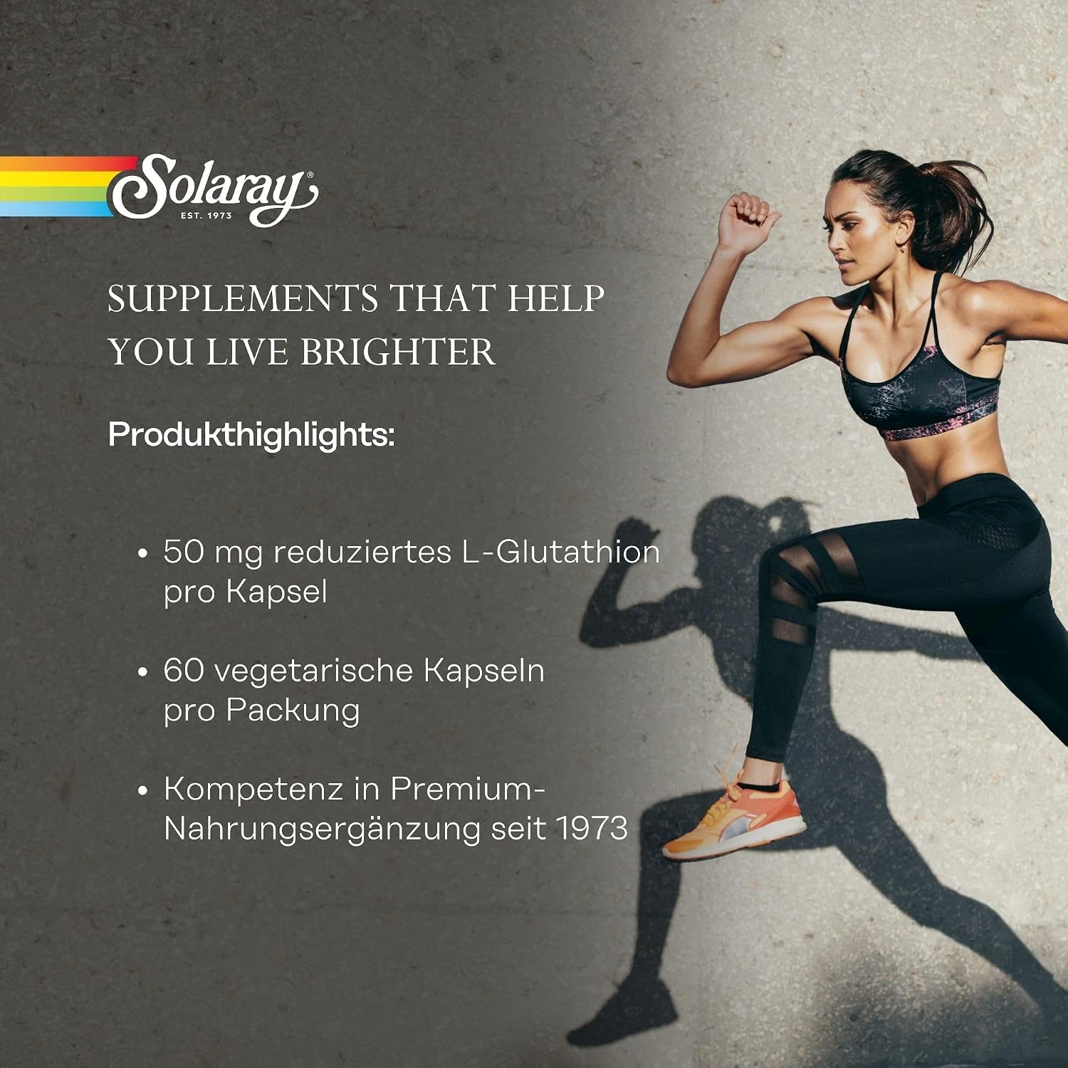 Solaray L-Glutatión 50 mg - 60 Cápsulas Vegetales