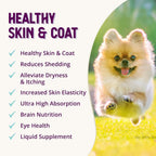Health Extension Suplemento de Piel y Pelaje con Omega 3 y 6 para Perros, 16 oz